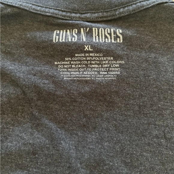 Guns And Roses Appetite For Destruction TShirt XL Unisex Crew Neck Gray - Picture 2 of 7